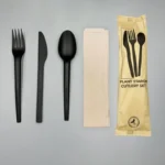 Quanhua Plant Based Disposable BPI Plastic Free OK Compost PLA Cutlery Knife Fork Spoon Biodegradable Tableware