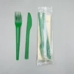 Quanhua Plant Based Disposable BPI Plastic Free OK Compost PLA Cutlery Knife Fork Spoon Biodegradable Tableware - Image 6