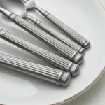 High Quality Retro Stone-Polished 304 Stainless Steel Cutlery Flat Set Popular for Restaurants Huge Stocks Sustainable Feature - Image 3