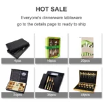 Wholesale Luxury Restaurant Silverware Mirror Polish Fork and Spoon Knife Stainless Steel Sliver Cutlery Set for Wedding - Image 5