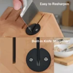 Kuisine 15-Piece High Carbon Stainless Steel Chef Knives Set with Serrated Edge Ambidextrous Handles Custom Logo for Home Use - Image 5