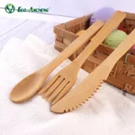 Popular Hot Sale Eco Friendly Bamboo Cutlery Set Bamboo Spoon Fork Reusable Bamboo Cutlery Set