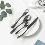 KAYA High Quality Cutlery Set Wedding Restaurant Luxury Black Cutlery Set Tableware - Image 6
