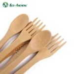 Popular Hot Sale Eco Friendly Bamboo Cutlery Set Bamboo Spoon Fork Reusable Bamboo Cutlery Set - Image 5