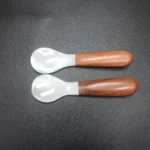 Customized 10CM Wooden Natural Mother of Pearl Shell Caviar Spoon for Fancy Dinner - Image 6