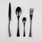 KAYA High Quality Cutlery Set Wedding Restaurant Luxury Black Cutlery Set Tableware - Image 5
